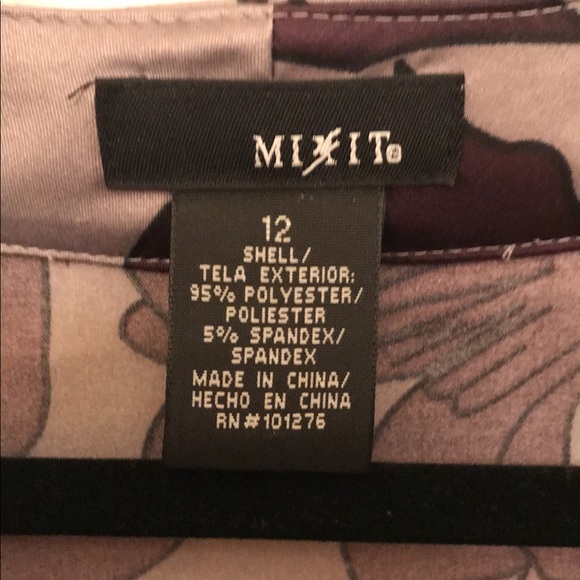 Flowy cute purple/dark grey Dress sz 12! - Picture 3 of 3